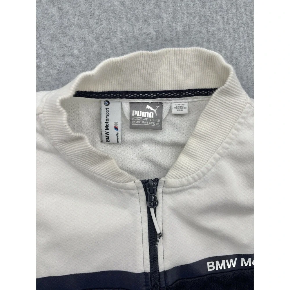 PUMA x BMW Motorsport Full Zip Track Jacket White Navy Men's XXL